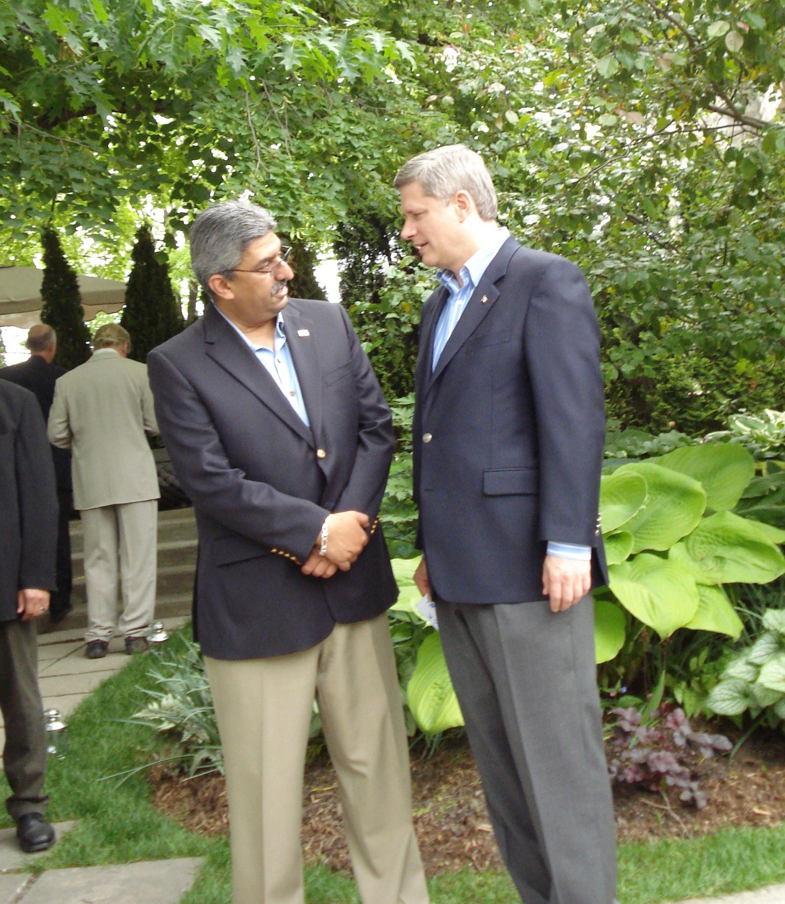 At residence of Prime Minister Steven Harper